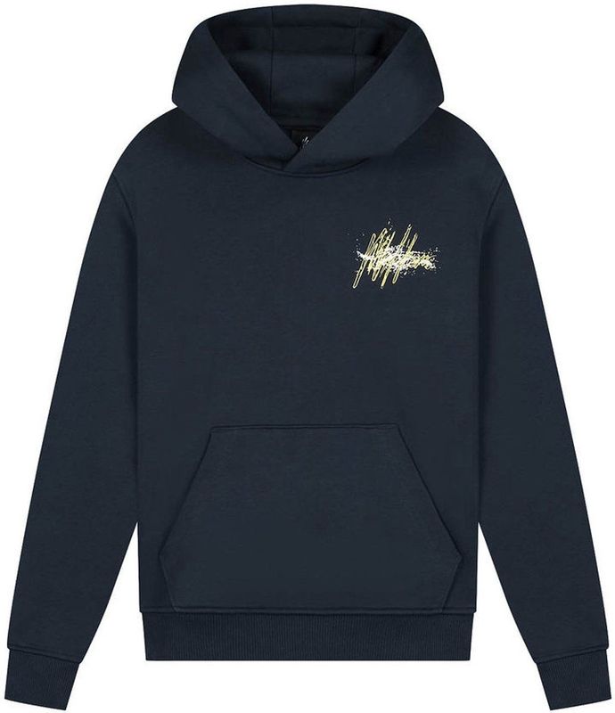 Malelions - Kids Splash Hoodie - Navy - Gevoerde Capuchon