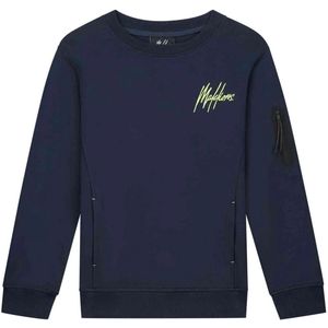 Malelions - Kids Counter Sweater - Navy/Bright Yellow