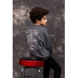 Malelions Kids Hollywood Map Sweater - Anthracite 4-104
