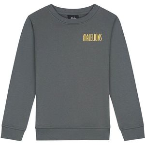 Malelions - Hollywood Map Sweater - Anthracite - Maat 128