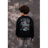 Malelions Kids Hollywood Map Sweater - Black 4-104