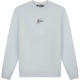 Malelions - Striped Signature Sweater - Ocean Grey - Sweater