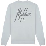 Malelions - Striped Signature Sweater - Ocean Grey - Sweater