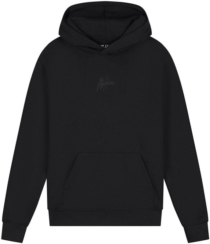 Malelions - Striped Signature Hoodie - Zwart