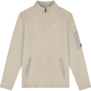 Malelions - Fleece Half Zip Sweater - Sand