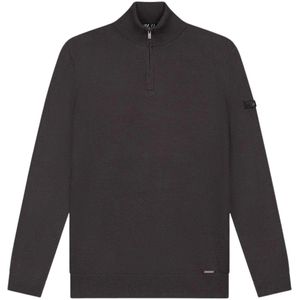 Malelions - Knitted Quarter Zip - Gebreide Trui - Mulch Brown