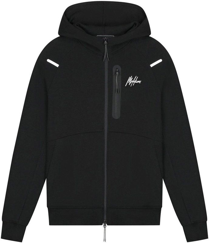 Malelions - Sport Counter Zip Hoodie - Zwart