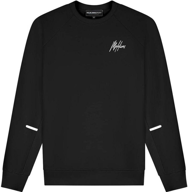 Malelions - Sport Counter Sweater - Zwart - Regular Fit