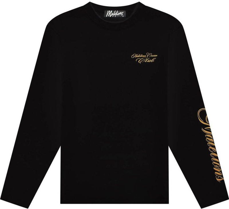 Malelions - Ocean Longsleeve T-Shirt - Zwart