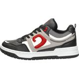 CRUYFF JUNIOR - Raval - Sneakers - Zwart - Leatherlook - Rode Accenten