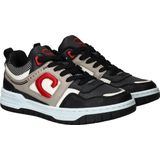 CRUYFF JUNIOR - Raval - Sneakers - Zwart - Leatherlook - Rode Accenten