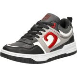 CRUYFF JUNIOR - Raval - Sneakers - Zwart - Leatherlook - Rode Accenten