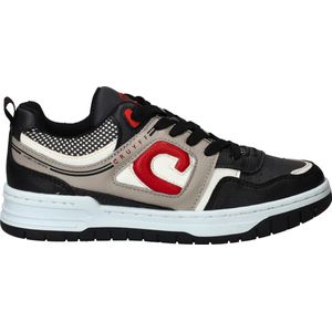 CRUYFF JUNIOR - Raval - Sneakers - Zwart - Leatherlook - Rode Accenten