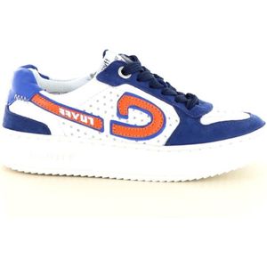 Cruyff - Slice - Sneakers - Navy met Oranje - Leer