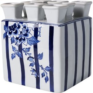 Heinen Delfts Blauw Tulpenvaas Vierkant Fair Florals