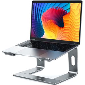 Sounix Laptop Standaard - Laptophouder - 10 tot 16 Inch Verhoger - Aluminium Laptop Standaard - Ergonomische - Zliver