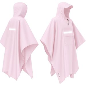 BOTC - Poncho - Reflecterende Regenponcho - Roze - Waterdicht - Unisex