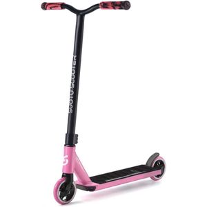 Suotu Stuntstep - Kinderstep - Step voor jongens en meisjes vanaf 6 jaar - Aluminium - Roze/Zwart