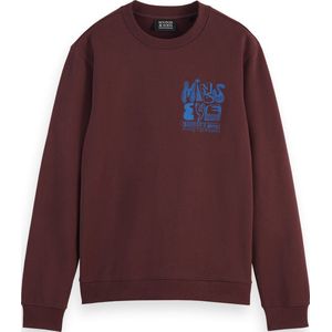 Scotch & Soda Left Chest Artwork Sweatshirt Heren Trui