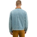 Tussenjas - Denim - Effen - Normale Pasvorm - Licht Gevoerd