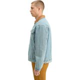 Tussenjas - Denim - Effen - Normale Pasvorm - Licht Gevoerd