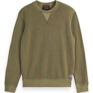 Scotch & Soda Garment Dyed Structured Sweatshirt Heren Trui