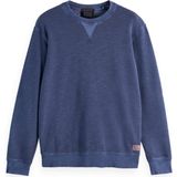 Sweatshirt - Mélange - Lange Mouw - Normale Pasvorm - Geribbelde Kraag