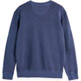 Sweatshirt - Mélange - Lange Mouw - Normale Pasvorm - Geribbelde Kraag