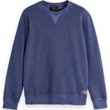 Sweatshirt - Mélange - Lange Mouw - Normale Pasvorm - Geribbelde Kraag