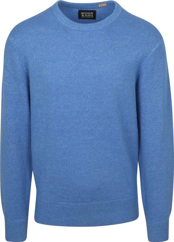 Scotch and Soda - Soft Knit Pullover - Pullover - Blauw - Nylon/Acryl/Wol/Stretch