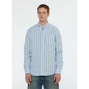 Scotch & Soda - Blouse - Heren - Lange Mouwen - Allover Streeppatroon