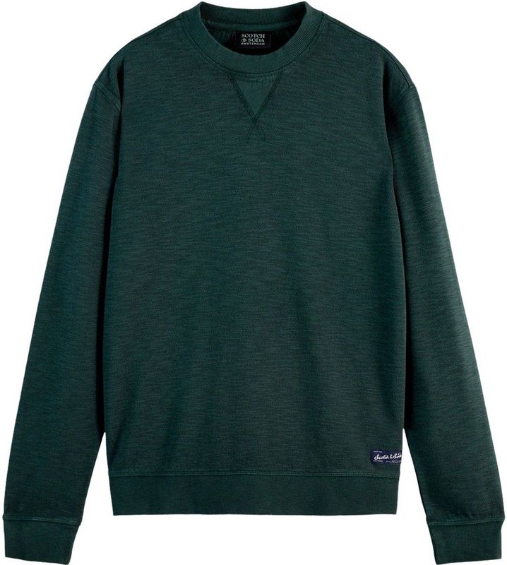 Scotch & Soda - Sweater - Donkergroen - Regular Fit