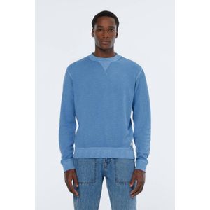 Scotch & Soda - Garment DYE Structured Hoodie - Blauw - Katoen