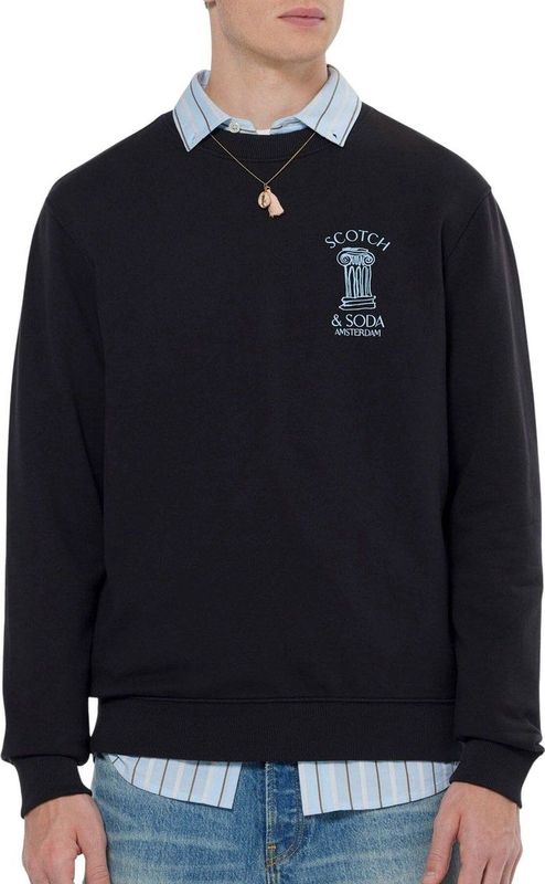 Sweatshirt mit Label-Print