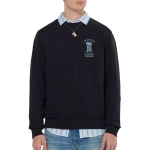 Scotch & Soda Left Chest Artwork Sweater Heren