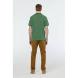 Scotch & Soda - Logo Pique Polo - Groen - Katoen