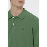 Scotch & Soda - Logo Pique Polo - Groen - Katoen