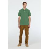 Scotch & Soda - Logo Pique Polo - Groen - Katoen