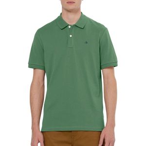 Scotch & Soda - Logo Pique Polo - Groen - Katoen