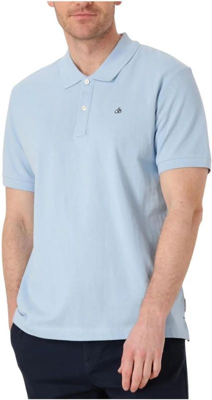 Scotch & Soda - Polo - Lichtblauw - 100% Katoen