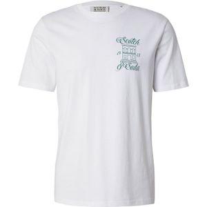 Scotch & Soda T-shirt voor linker borst, wit 101, M