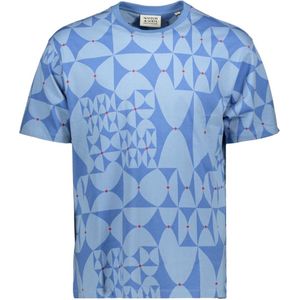 Scotch & Soda AOP Relaxed Fit T-shirt, Diamond Blue Aop 410, L