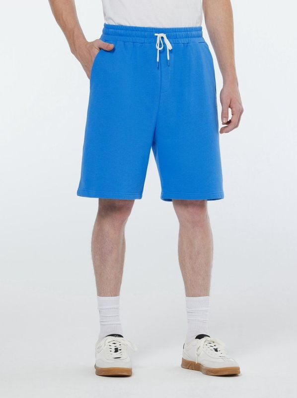 Scotch & Soda - Badge Logo - Sweatshorts - League Blue - Heren