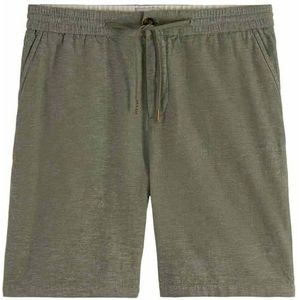 Korte Broeken - Linnen - Gemiddelde Lengte - Achter- en Zijzakken - Elastische Tailleband