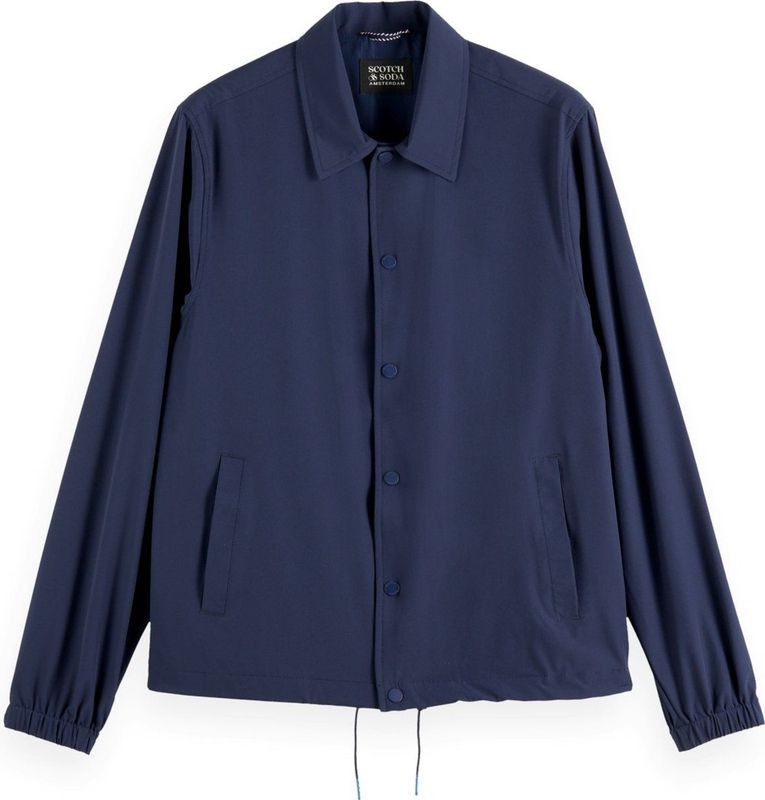 Jas - Coachjack - Zwart - Stretchnylonmix - 92% Polyamide, 8% Elastaan