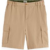 Cargobroek - Effen - Katoen - Elastische Taille/Zakken aan de Zijkant