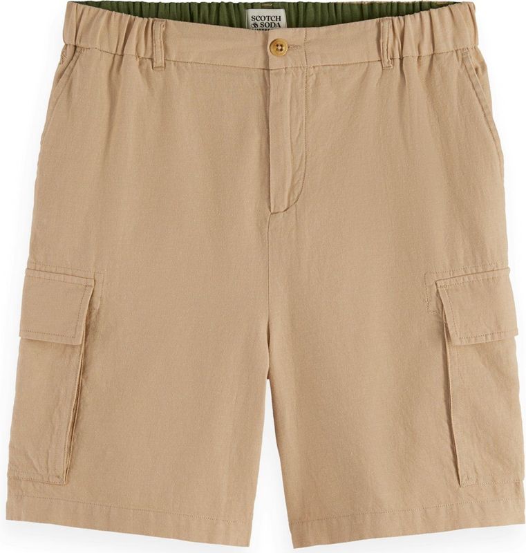 Cargobroek - Effen - Katoen - Elastische Taille/Zakken aan de Zijkant