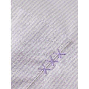 T-shirt - Bright Lavender 500 - Rechte Pasvorm - Lange Mouwen