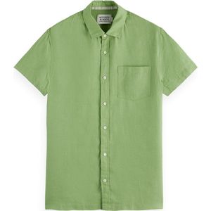 Scotch & Soda - Regular Fit - Linnen Overhemd - Korte Mouwen - Heren
