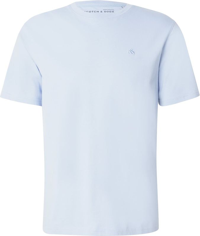 Scotch And Soda - Core T-Shirt - Lichtblauw - Katoen - Regular-fit